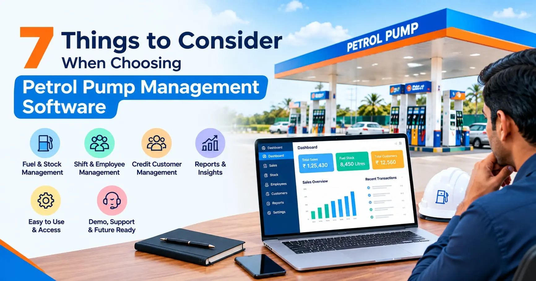 7 things to consider when choosing petrol pump management software 